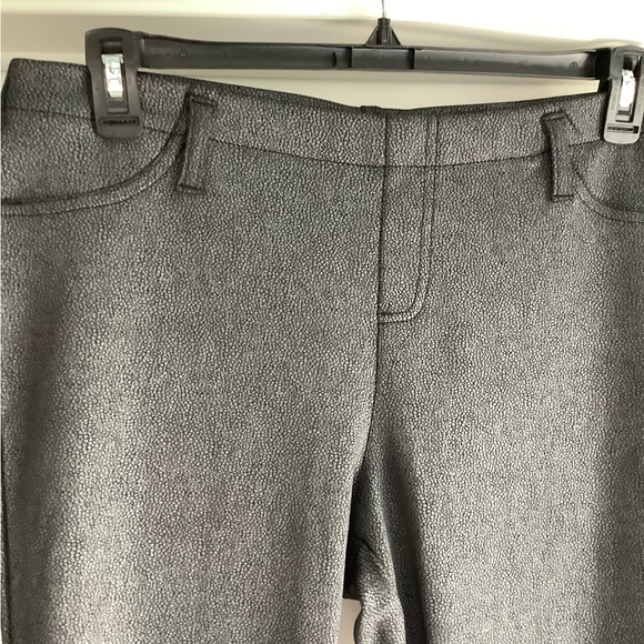 NWOT STRETCHY LEGGINGS SZ L (12-14) Gray/Black - Picture 2 of 6